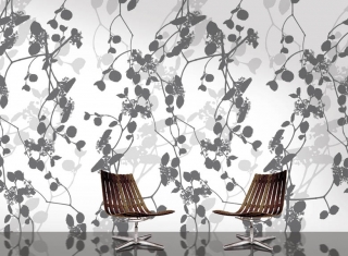 Scandinavian Surface, Hortensia Grey - Wallpaper by Danko Design